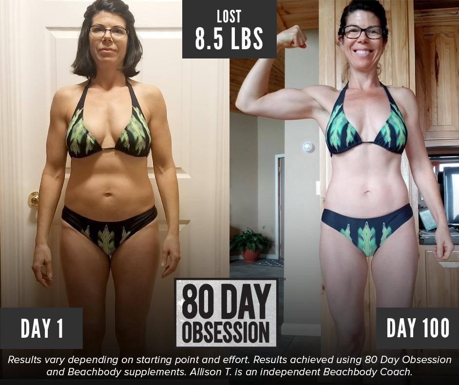Allison Lost 8.5 Pounds with 80 Day Obsession