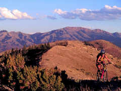 Mountain biking in the mountains