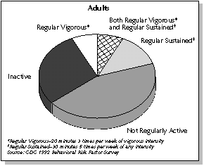 Graph of Adult Physical Activity Levels