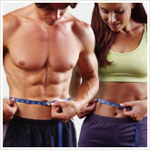 Couple Measuring Their Waists