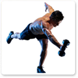 Tony Horton with Dumbbell