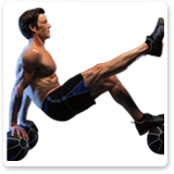 Tony Horton with Exercise Balls