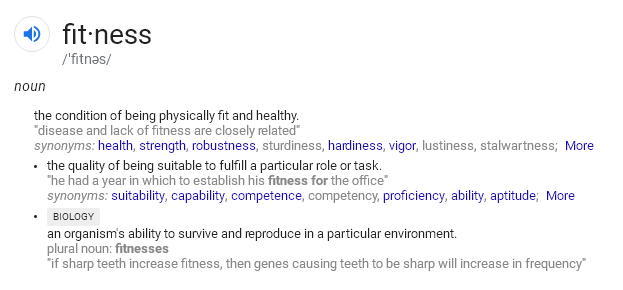 What is Fitness?