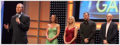 Beachbody CEO Carl Daikeler announces the 2007 Million Dollar Body Game winners.