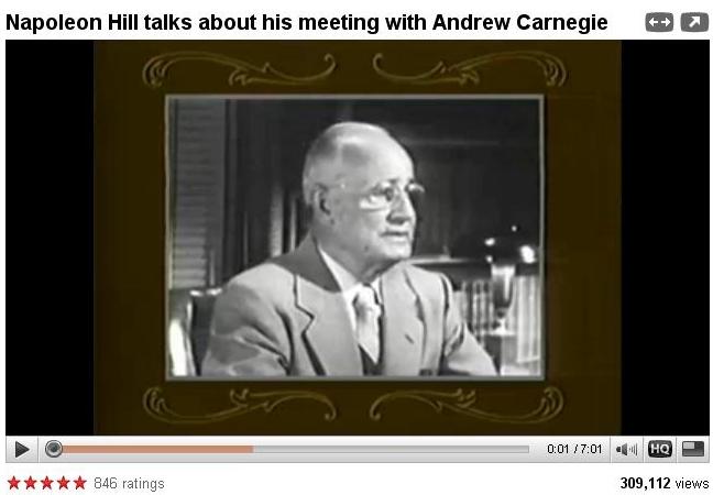 Napoleon Hill speaks about his interview with Andrew Carnegie